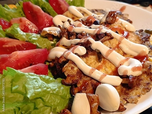 Obraz salad with chicken