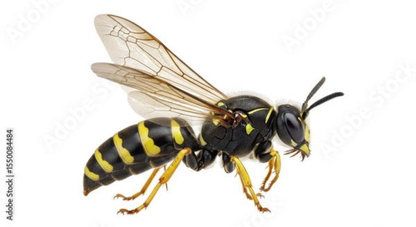 Fototapeta Isolated Detailed Wasp