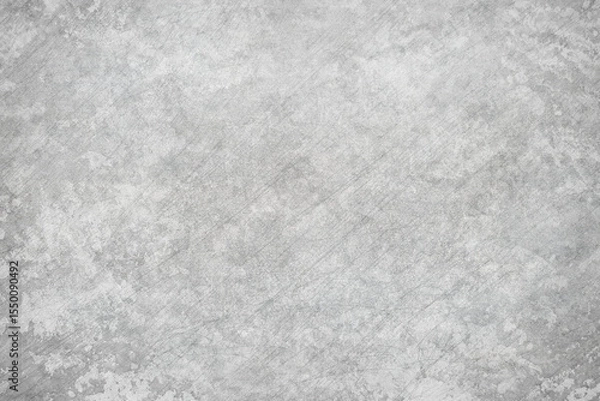 Fototapeta Texture of gray polished concrete background. Light plaster wallpaper with rough cement texture. Empty grunge wall concept or floor backdrop. Abstract surface mockup. Top view, close up, copy space
