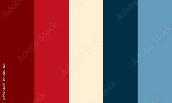 Obraz Vector color palette of different colors