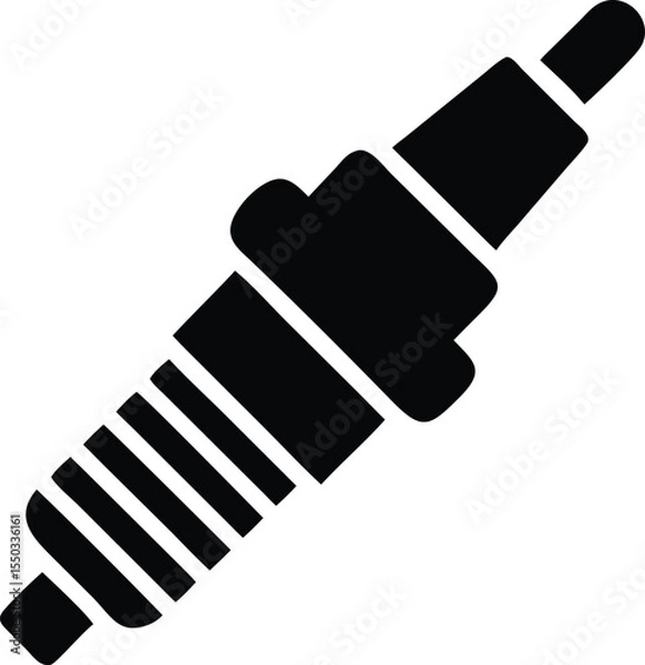 Obraz spark plug silhouette 