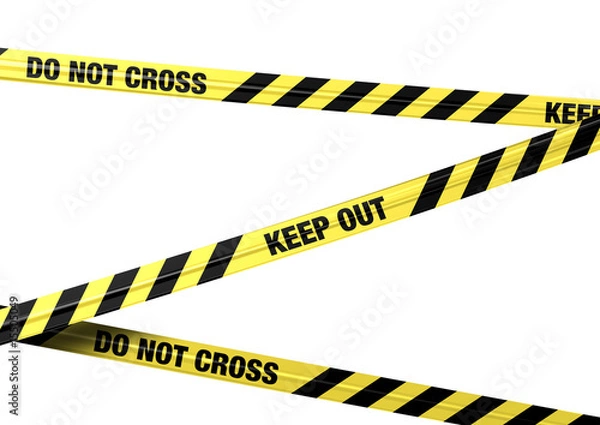 Fototapeta Banderole Do Not Cross