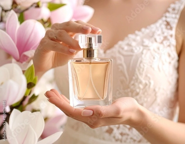 Obraz hand with perfume bottle