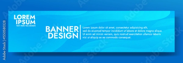 Obraz Modern banner design with a refreshing crystalline splash background