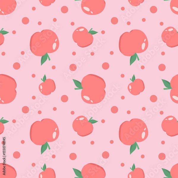 Obraz seamless pattern with apple 