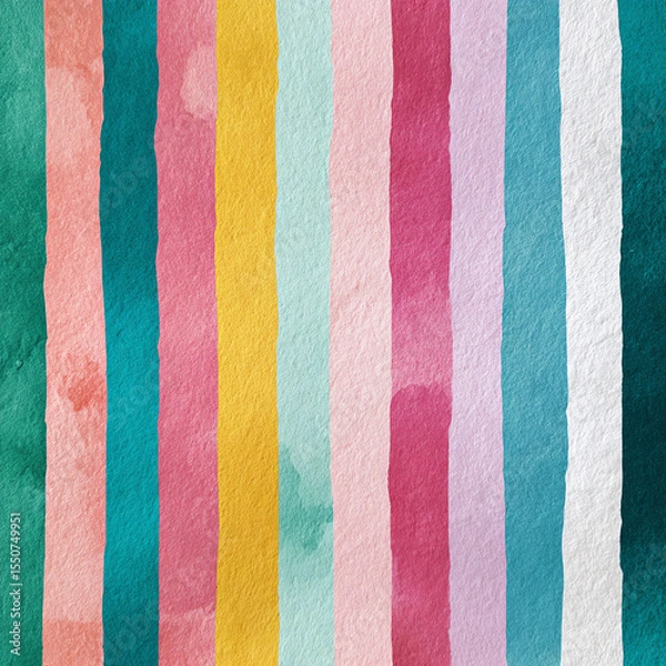 Obraz A colorful striped background with a white stripe