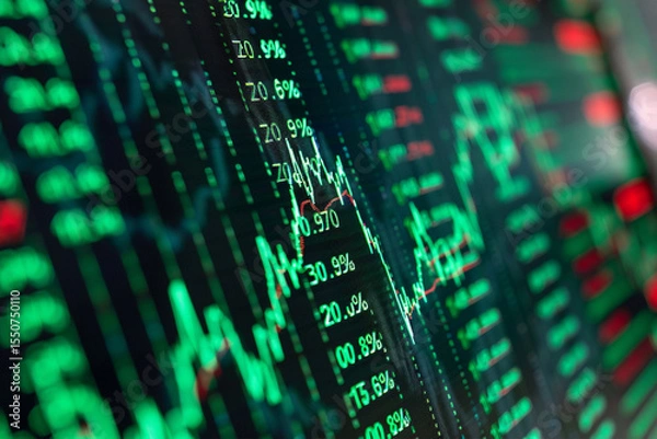 Obraz generative ai,세계 경제, 증권, 주식, 금융