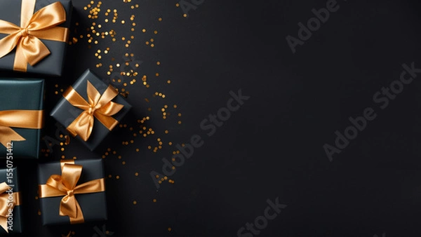 Obraz generative ai,선물, 선물 이미지, 선물 사진, 선물 배경, 선물 백그라운드, 블랙프라이데이,고급 선물,크리스마스,럭셔리