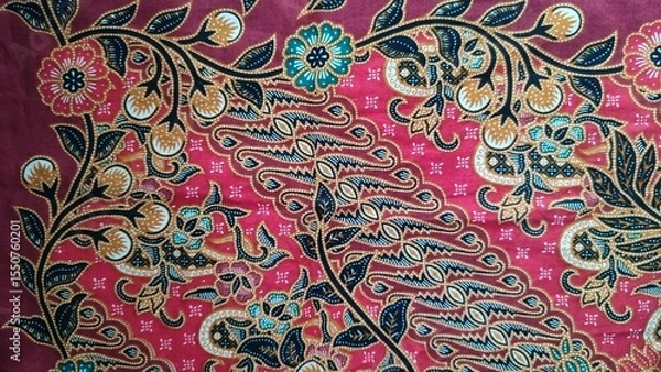 Obraz paisley seamless background sarong "batik"