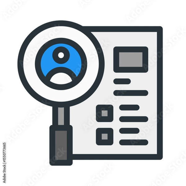 Fototapeta market research files. This is a vector single icon with a filled outline style. Suitable for any purpose, such as website design, mobile app design, logo design, pattern design, etc.	