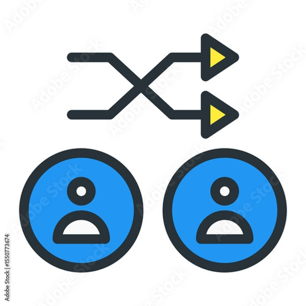 Fototapeta sampling process. This is a vector single icon with a filled outline style. Suitable for any purpose, such as website design, mobile app design, logo design, pattern design, etc.	