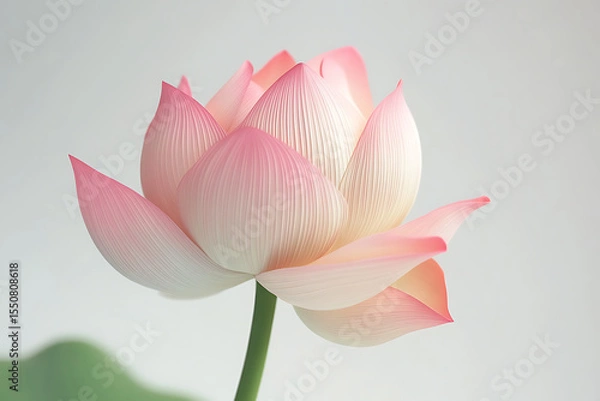 Fototapeta  Soft Pink Tulip Bloom: A Close-Up of Spring's Beauty