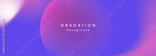 Obraz 青色とピンク色のグラデーションの背景素材