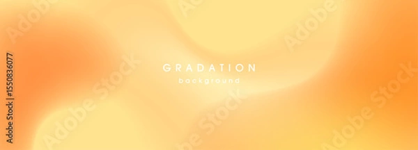 Obraz オレンジ色のグラデーションの背景素材