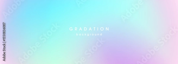Obraz 淡い色のグラデーションの背景素材