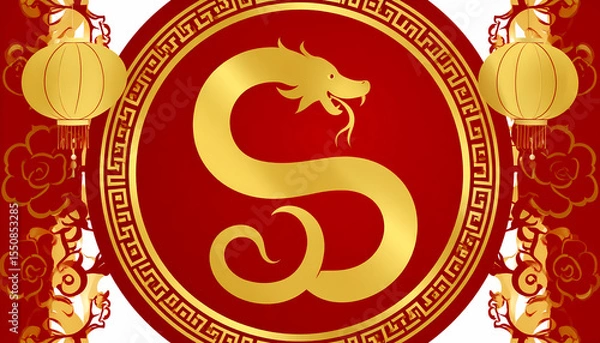 Obraz chinese new year dragon