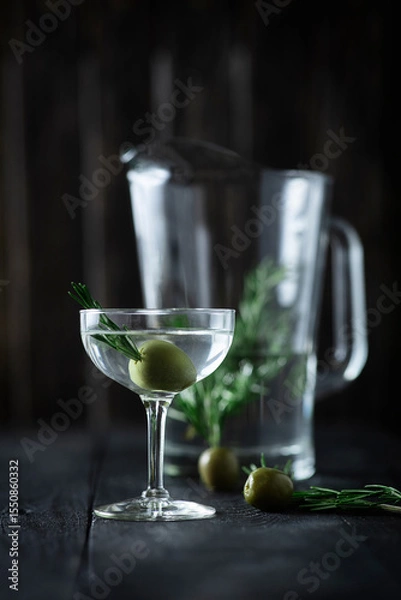 Obraz Rosemary and Olive Martini