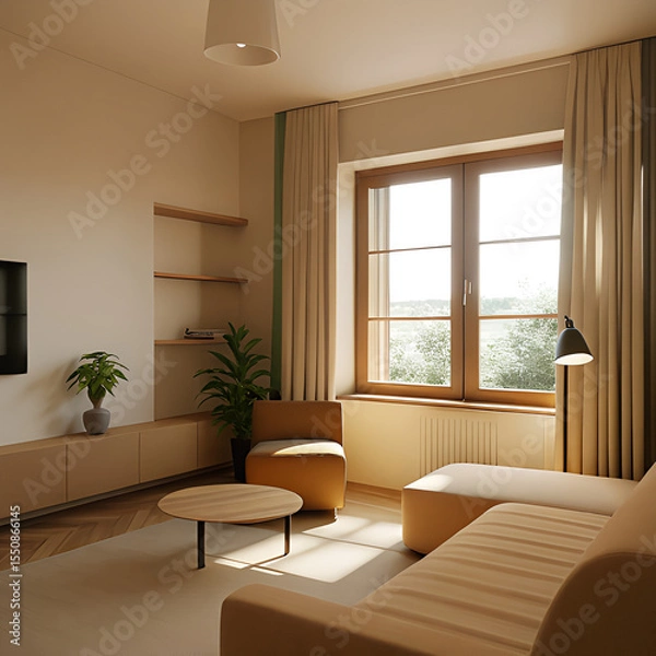 Fototapeta modern living room