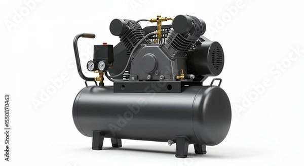 Obraz Gray industrial air compressor