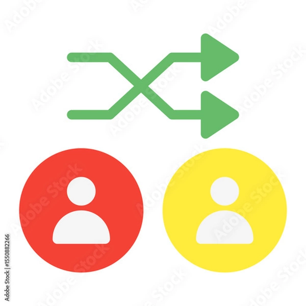 Fototapeta sampling process. This is a vector single icon with a flat style. Suitable for any purpose, such as website design, mobile app design, logo design, pattern design, etc.