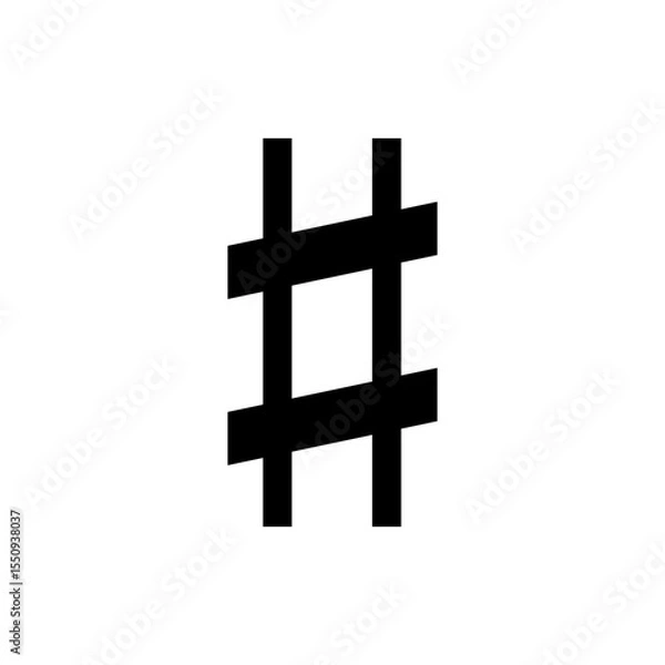 Obraz music icon transparent flat png vector image