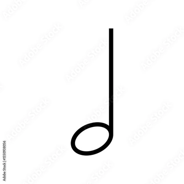 Obraz music icon transparent flat png vector image