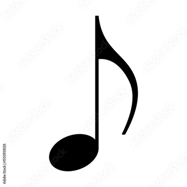 Obraz music icon transparent flat png vector image