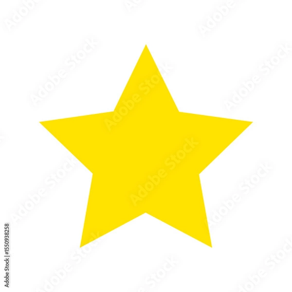Obraz star icon transparent flat vector png image