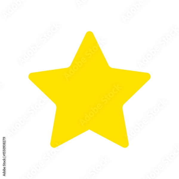 Obraz star icon transparent flat vector png image