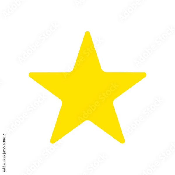 Obraz star icon transparent flat vector png image