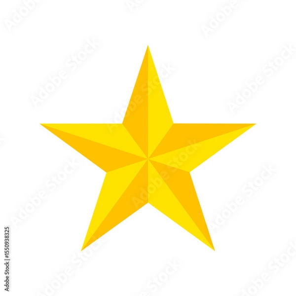 Obraz star icon transparent flat vector png image