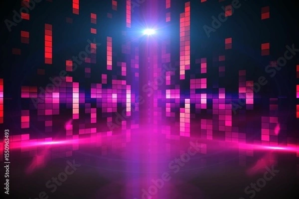 Obraz Digitally generated disco light background