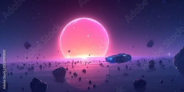 Obraz Pink star system