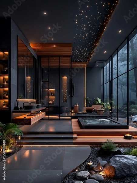 Obraz Modern spa with zen garden