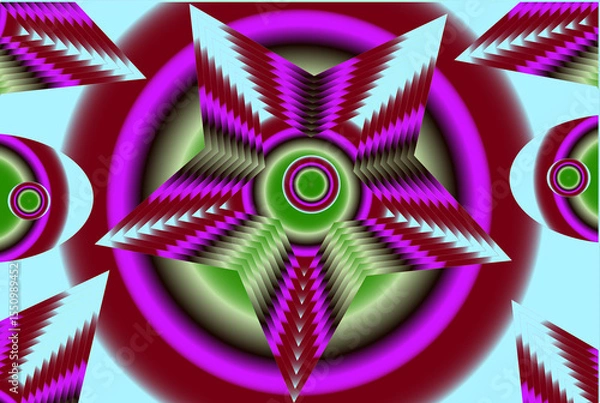 Obraz Pattern Background Colorful Graphics Design