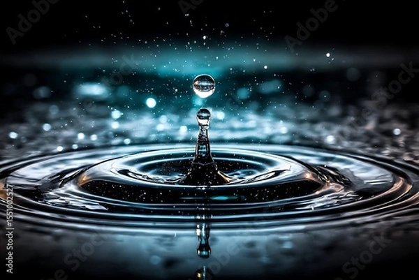 Obraz Water droplet splash
