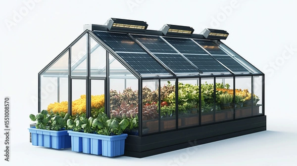Obraz greenhouse with seedlings