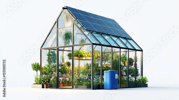 Obraz greenhouse with flowers