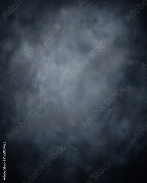 Fototapeta Dark grey professional portrait backdrop with subtle texture, no subjects