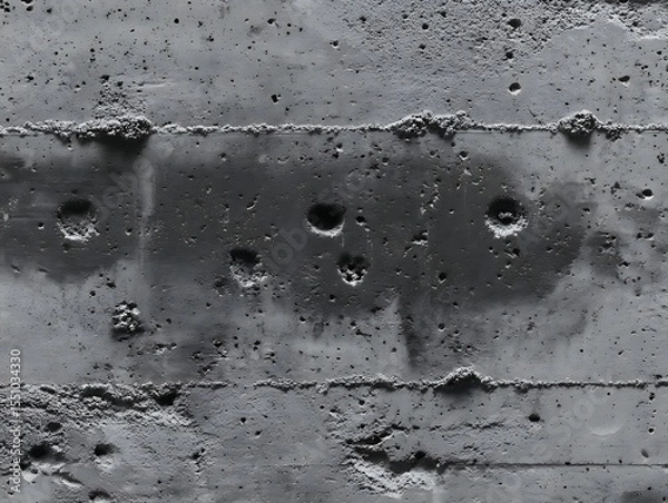 Fototapeta High-contrast grainy concrete texture with heavy noise effect