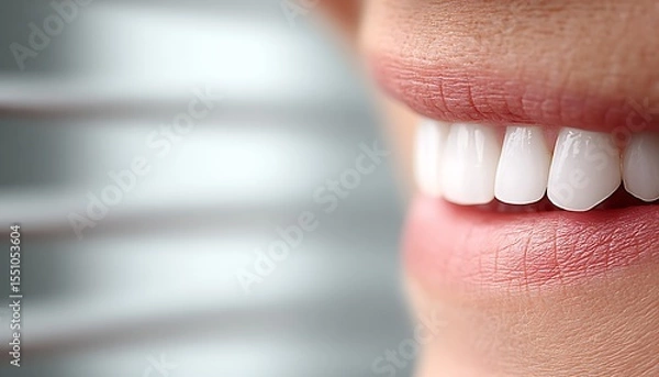 Obraz Smiling teeth close-up