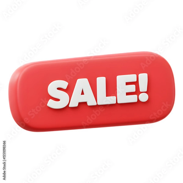 Fototapeta sale tag label cta button design png 3D illustration callout button