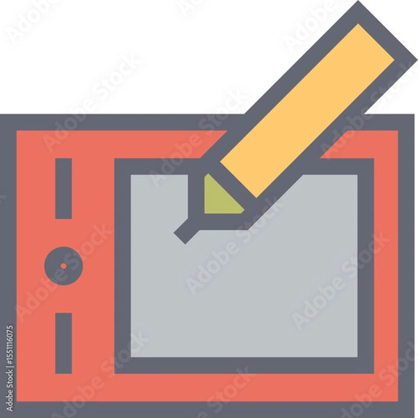 Obraz Graphic Design Image Editor Creative Tool Icon Vector