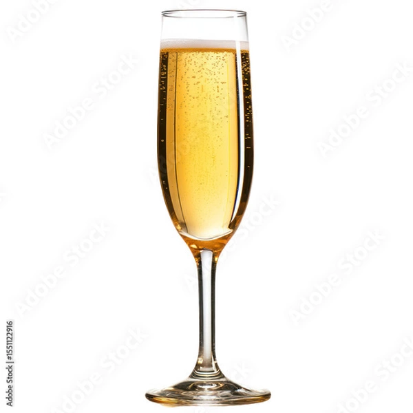 Fototapeta Champagne Cocktail isolated on white or transparent background
