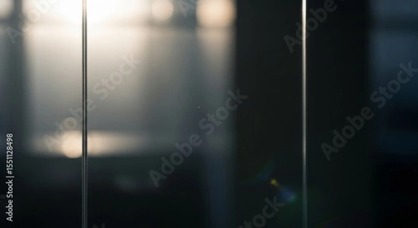 Obraz Abstract Blurred Background with Light and Vertical Lines.