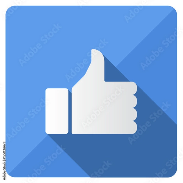 Obraz Thumbs Up Like Approval Icon Vector Illustration