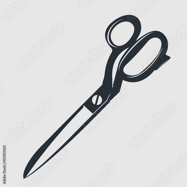 Obraz Tailor Scissors isolated. Vector illustration