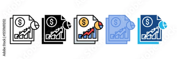 Fototapeta Financial Disclosure Icon Element For Design