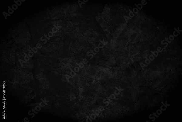 Fototapeta Art black concrete stone texture for background in black. Abstract color dry scratched surface wall cover colorful paper scratches shabby vintage Cement and sand grey dark detail covering.