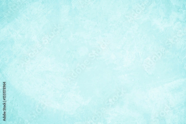 Fototapeta Pastel blue and white concrete stone texture for background in summer wallpaper. Cement and sand wall of tone vintage. Concrete abstract wall of light cyan color, cement texture mint green for design.